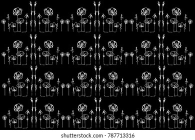 a abstract image of flowers field poppies and grass
