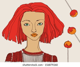abstract image of girl