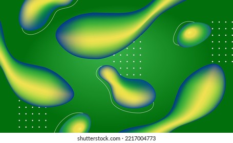 Abstract image in green tones - vector image