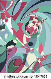 
abstract image of illusion of various subjects