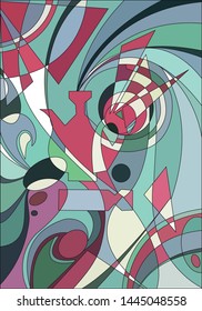 
abstract image of illusion of various subjects