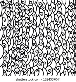 The abstract image includes mounds and curls.