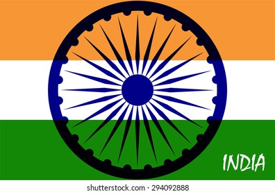 Abstract image of Indian flag