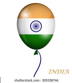 Abstract image of Indian flag. Balloon