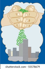 An abstract image insertion finance the construction, real estate.