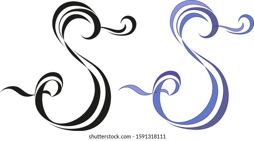 The abstract image of the letter "S" is great for tattoos.