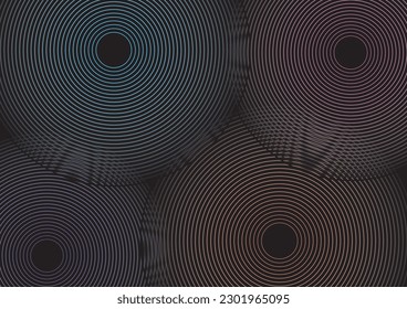 Imagen abstracta de la luz y del viento dibujada con líneas