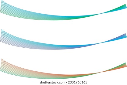 Abstraktes Bild von Licht und Wind, mit Linien gezeichnet