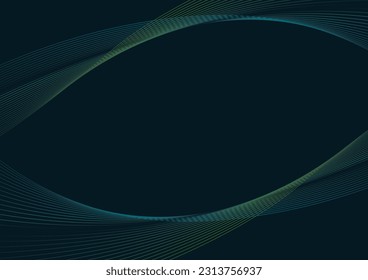 Abstract image of light and wind drawn with lines