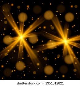 Abstract image of lighting flare. 