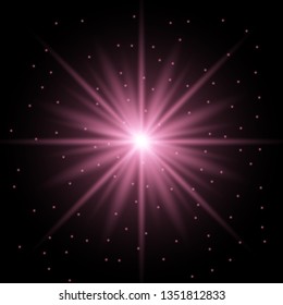 Abstract image of lighting flare. 