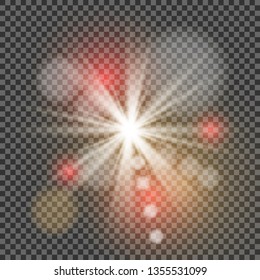 Abstract image of lighting flare. 