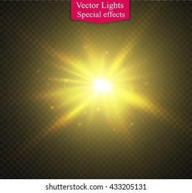 Abstract image of lighting flare. 