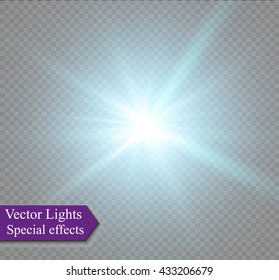 Abstract image of lighting flare. 
