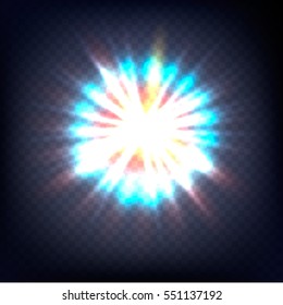 Abstract image of lighting flare. 