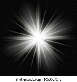 Abstract image of lighting flare. Set