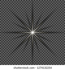 Abstract image of lighting flare. Set 