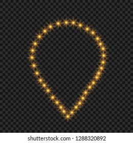 Abstract image of lighting flare. Set