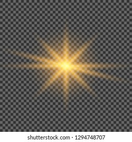 Abstract image of lighting flare. Set