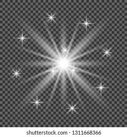 Abstract image of lighting flare. Set 