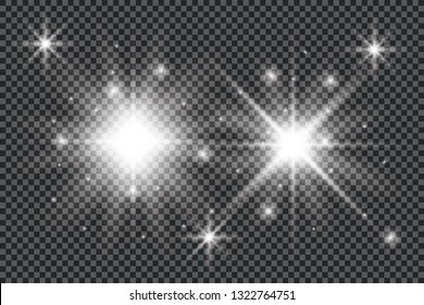 Abstract image of lighting flare. Set 