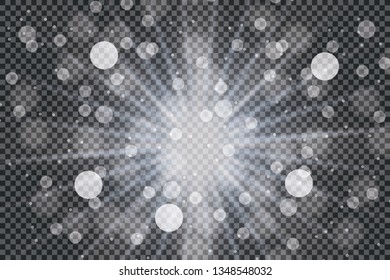 Abstract image of lighting flare. Set 