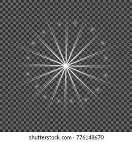 Abstract image of lighting flare. Set