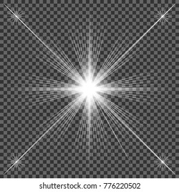 Abstract image of lighting flare. Set