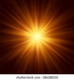 Abstract image of lighting flare. Vector illustration EPS 10