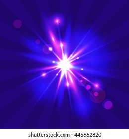 Abstract image of lighting flare for your design. Vector graphics.