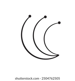 Logotipo Abstractas del concepto de Imagen de líneas y ondas de puntos
