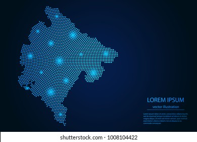 Abstract Image Africa Map Point Blue Stock Vector (Royalty Free) 773804722