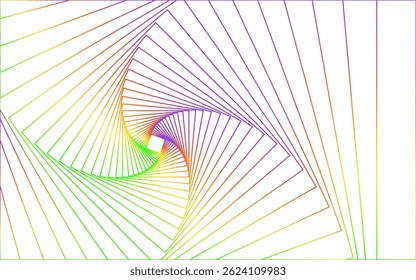 Abstract image of multicolored neon light swirl triangle lines.,futuristic abstract,geometric background