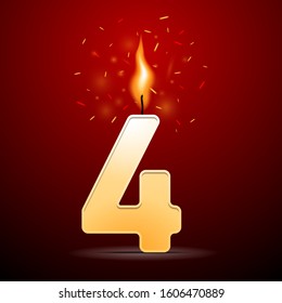 Abstract image of a number 1 isolated on dark red background