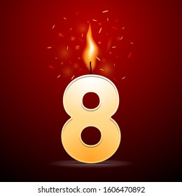 Abstract image of a number 1 isolated on dark red background