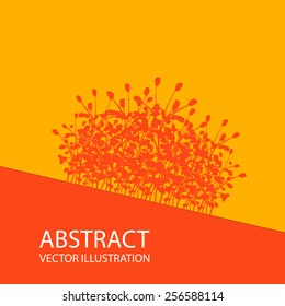 Abstract image in orange.