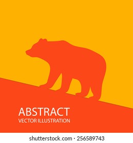 Abstract image in orange.bears