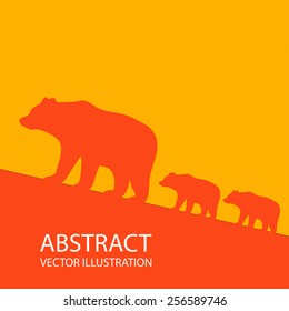 Abstract image in orange.bears