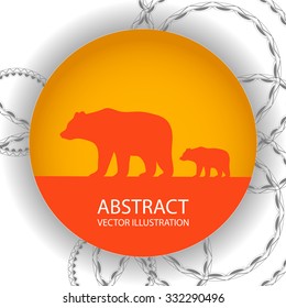 Abstract image in orange.bears