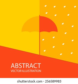 Abstract image in orange.umbrella