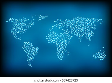 Abstract image of the planet from figures.