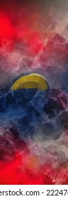 Abstract image red blue background. Abstract creative design background. Abstract texture background. Interior design. Modern graphic design. Modern abstract art background.
