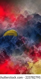 Abstract image red blue background. Abstract creative design background. Abstract texture background. Interior design. Modern graphic design. Modern abstract art background.