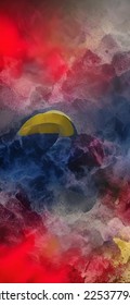 Abstract image red blue background. Abstract creative design background. Abstract texture background. Interior design. Modern graphic design. Modern abstract art background.