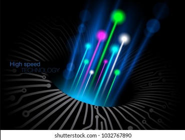 Abstract image representing high speed technology.
Vector EPS file.