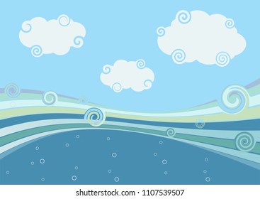 Abstract image of the sea