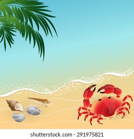 Abstract image of the sea. Seashore.