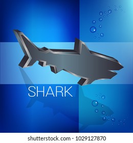 Abstract image of a shark