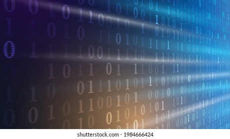 Abstract image showing computer information system.