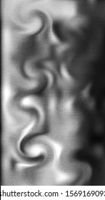 Abstract image of smoke diffusion in the air. Twisting in spiral patterns. Crumpled silk fabric on the bed